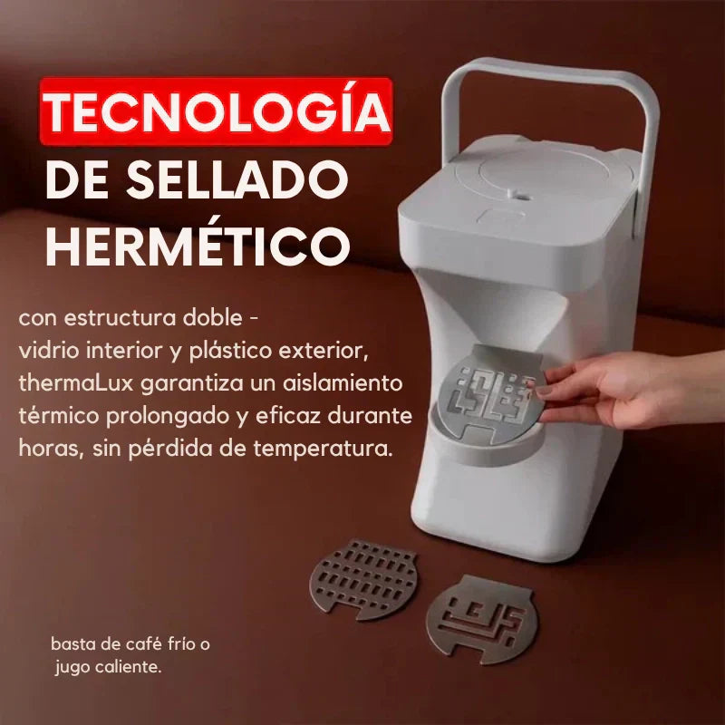 [PAGÁ 1 LLEVATE 2] Botella Térmica ThermaLux® + REGALO: Set de 4 Tazas