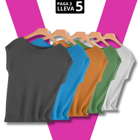 [Pagá 3, Llevate 5] Remeras Luna de Manga Corta en Lyocell y Poliéster (¡La Más Querida!)